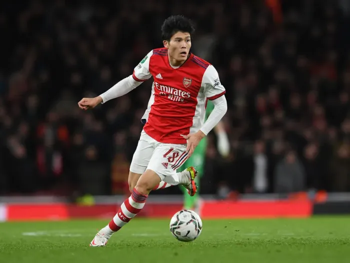 Framed Print : Arsenal's Tomiyasu Takes on Liverpool in Carabao Cup Semi-Final Clash Framed Print : Arsenal's Tomiyasu Takes on Liverpool in Carabao Cup Semi-Final Clash