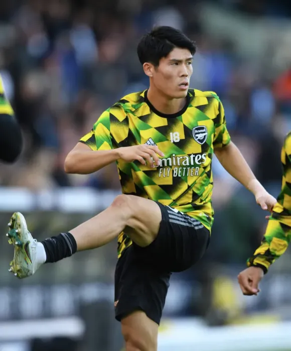 Framed Print : Arsenal's Tomiyasu Warms Up Ahead of Leeds United Clash - Premier League 2022-23 Framed Print : Arsenal's Tomiyasu Warms Up Ahead of Leeds United Clash - Premier League 2022-23