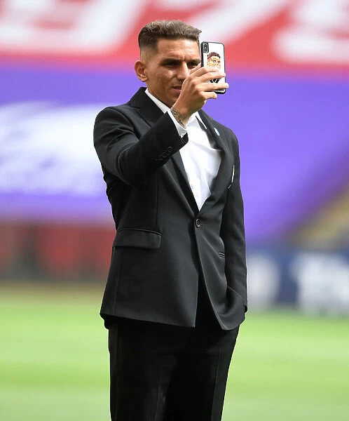 Arsenal's Torreira at Empty FA Cup Final: Arsenal vs. Chelsea (2020)