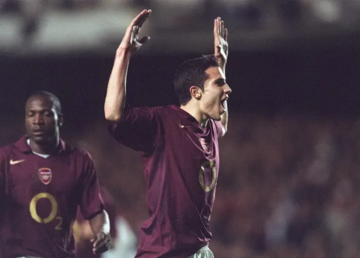 Framed Print : Arsenal's Triumph: Robin van Persie's Brace in Arsenal's 3-0 Victory over Sparta Prague (Champions League Group B, 2005) Framed Print : Arsenal's Triumph: Robin van Persie's Brace in Arsenal's 3-0 Victory over Sparta Prague (Champions League Group B, 2005)