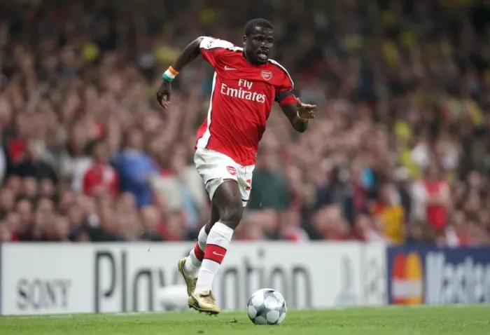 Framed Print : Arsenal's Triumph: Emmanuel Eboue's Unforgettable Performance in Arsenal's 3-0 Victory Over Villarreal in the UEFA Champions League Quarterfinals (April 15, 2009) Framed Print : Arsenal's Triumph: Emmanuel Eboue's Unforgettable Performance in Arsenal's 3-0 Victory Over Villarreal in the UEFA Champions League Quarterfinals (April 15, 2009)
