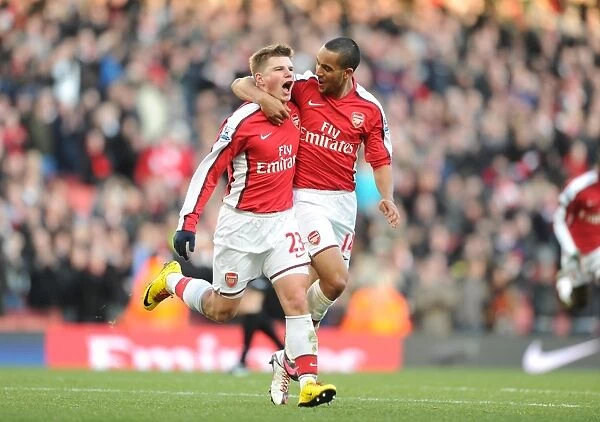 Arsenal's Triumph: Arshavin and Walcott's Unforgettable Moment as Arsenal Scores the Third Goal Against Burnley (6 / 2 / 2010)
