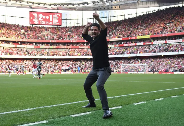 Framed Print : Arsenal's Triumph: Arteta's Men Thrash Manchester United 3-0 in the 2023-24 Premier League Framed Print : Arsenal's Triumph: Arteta's Men Thrash Manchester United 3-0 in the 2023-24 Premier League