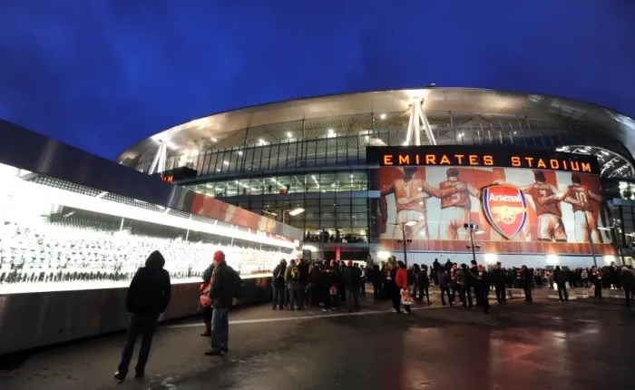 Framed Print : Arsenal's Triumph: Emirates Stadium after a 3-0 Victory over Wigan Athletic in the Barclays Premier League Framed Print : Arsenal's Triumph: Emirates Stadium after a 3-0 Victory over Wigan Athletic in the Barclays Premier League