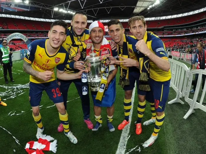 Framed Print : Arsenal's Triumph: FA Cup Victory Celebration - Arsenal vs. Aston Villa, 2015