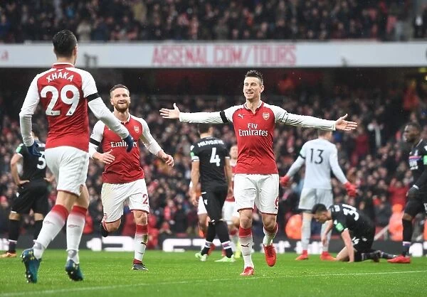 Arsenal's Triumph: Koscielny's Goal Against Crystal Palace (2018)