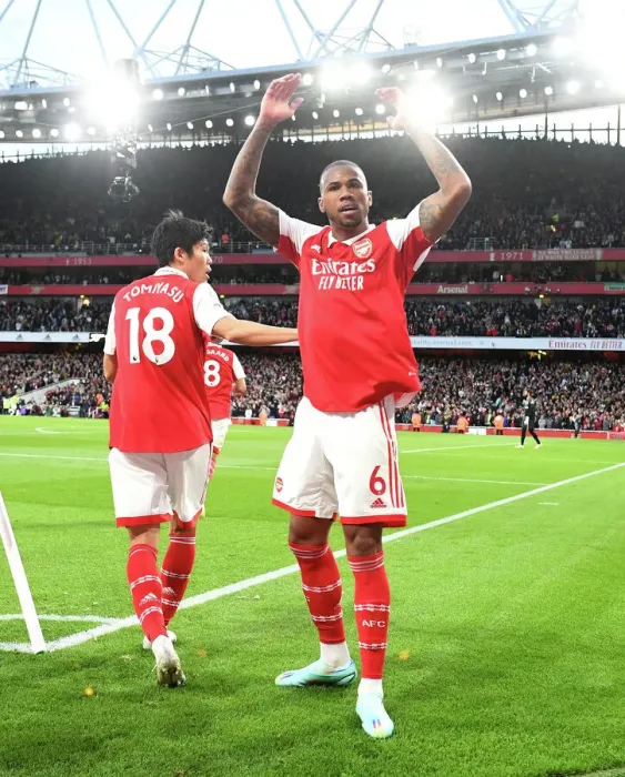 Framed Print : Arsenal's Triumph: Magalhaes Scores the Third Goal Against Liverpool in the 2022-23 Premier League Framed Print : Arsenal's Triumph: Magalhaes Scores the Third Goal Against Liverpool in the 2022-23 Premier League