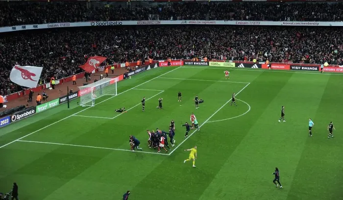 Framed Print : Arsenal's Triumph: Nelson Scores the Third Goal vs AFC Bournemouth (2022-23) Framed Print : Arsenal's Triumph: Nelson Scores the Third Goal vs AFC Bournemouth (2022-23)