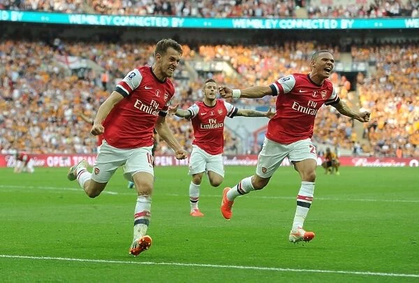 Arsenal's Triumph: Ramsey Scores the Third Goal in FA Cup Final Victory over Hull City