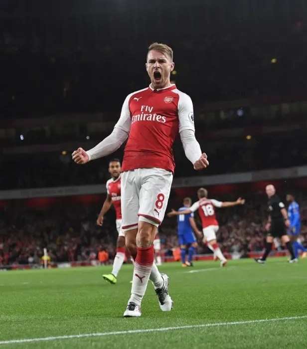Framed Print : Arsenal's Triumph: Ramsey's Hat-Trick Against Leicester City (2017-18) Framed Print : Arsenal's Triumph: Ramsey's Hat-Trick Against Leicester City (2017-18)