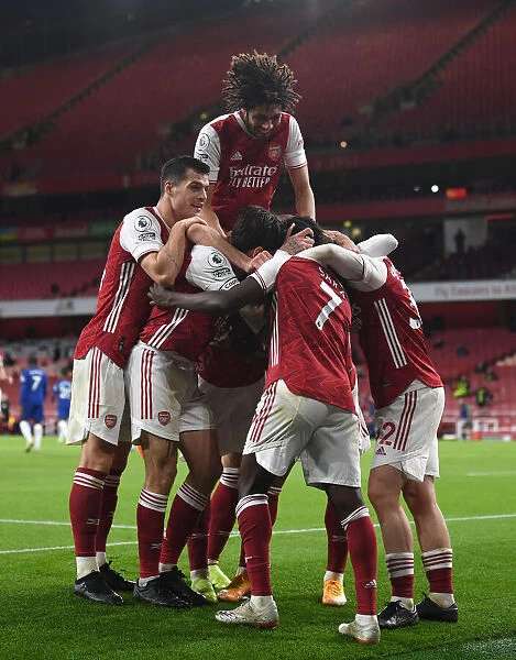 Arsenal's Triumph: Saka Scores Third Goal in Arsenal v Chelsea Rivalry (2020-21)