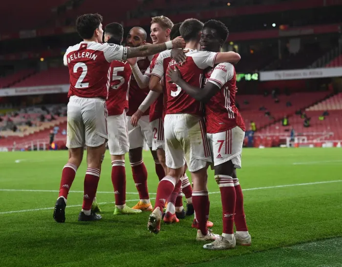 Framed Print : Arsenal's Triumph: Saka's Hat-Trick Seals Victory Over Chelsea (Arsenal v Chelsea 2020-21)