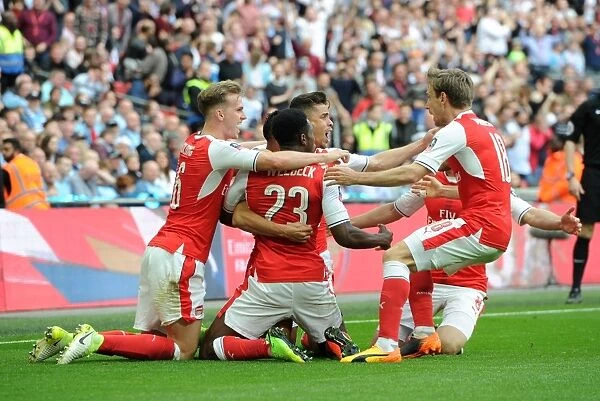 Arsenal's Triumph: Sanchez, Holding, Welbeck, Monreal Celebrate FA Cup Semi-Final Win Over Manchester City
