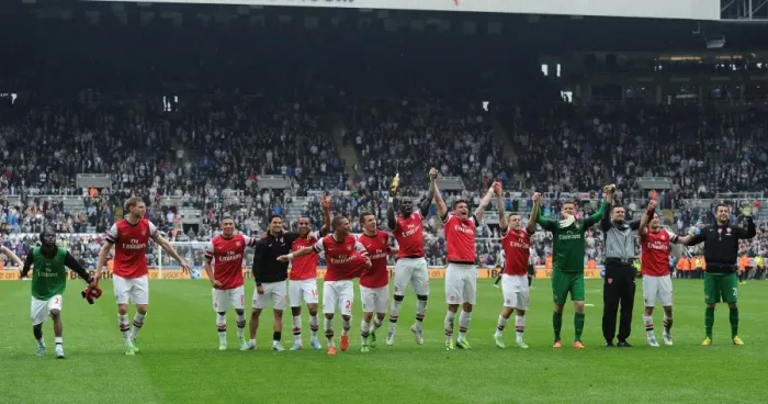 Framed Print : Arsenal's Triumphant Victory Celebration: Newcastle United Clash (2012-13 Premier League)