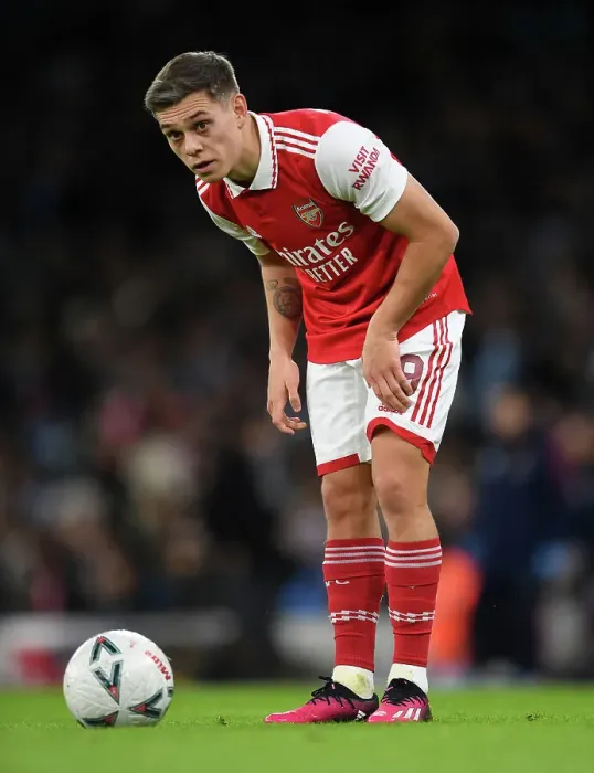 Framed Print : Arsenal's Trossard Faces Manchester City in Emirates FA Cup Clash