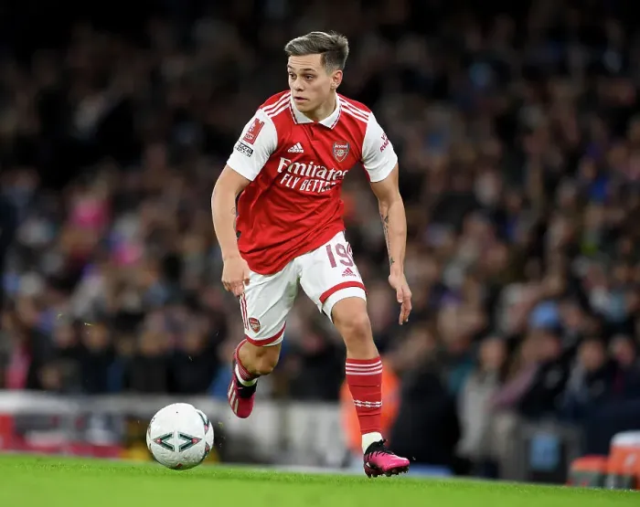 Framed Print : Arsenal's Trossard Goes Head-to-Head with Manchester City in FA Cup Clash Framed Print : Arsenal's Trossard Goes Head-to-Head with Manchester City in FA Cup Clash
