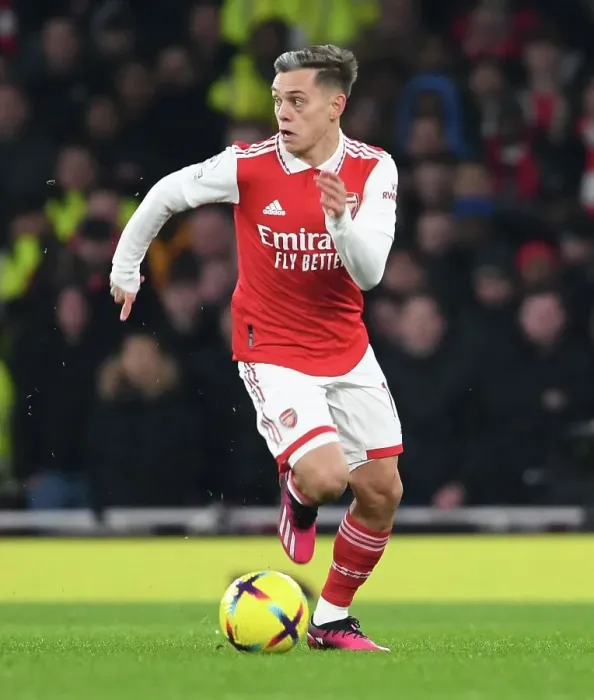 Framed Print : Arsenal's Trossard Scores Brilliant Goals: Outshining Manchester United in the Premier League (2022-23)