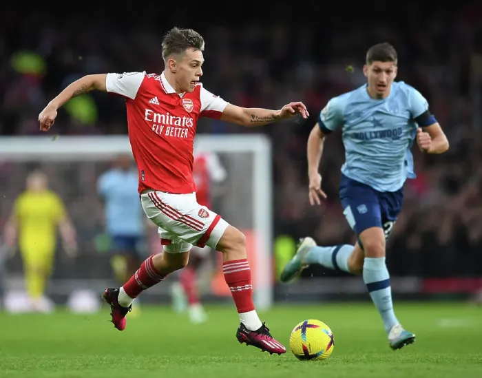 Framed Print : Arsenal's Trossard Shines: Arsenal vs. Brentford - Premier League Showdown Framed Print : Arsenal's Trossard Shines: Arsenal vs. Brentford - Premier League Showdown
