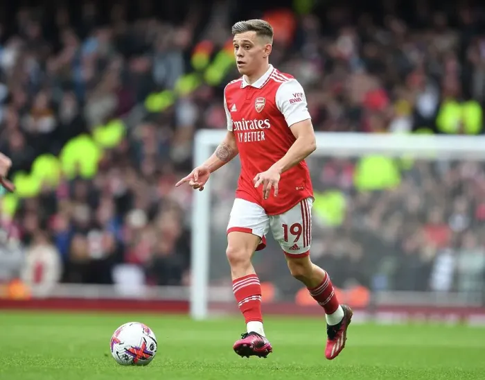Framed Print : Arsenal's Trossard Shines: Gunners Secure Victory Over Leeds United in the Premier League