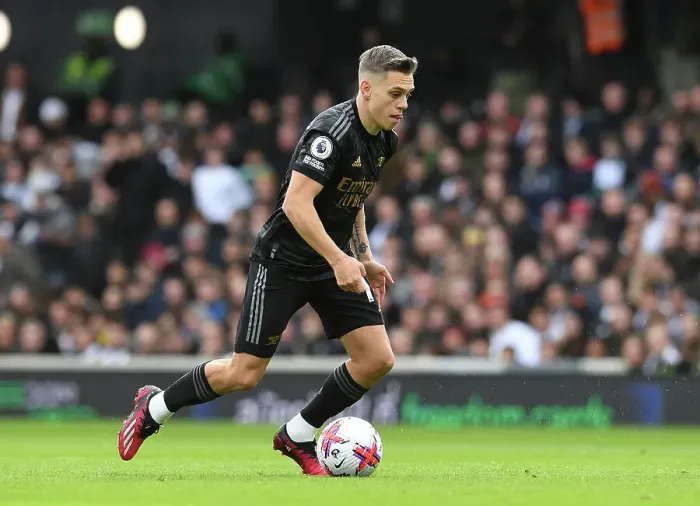 Framed Print : Arsenal's Trossard Steals the Show: Fulham vs Arsenal (2022-23)