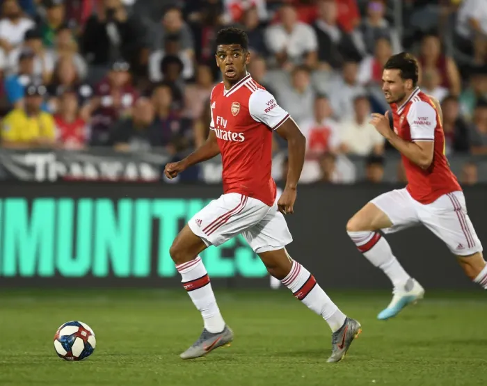Framed Print : Arsenal's Tyreece John-Jules in Action during Pre-Season Friendly against Colorado Rapids Framed Print : Arsenal's Tyreece John-Jules in Action during Pre-Season Friendly against Colorado Rapids