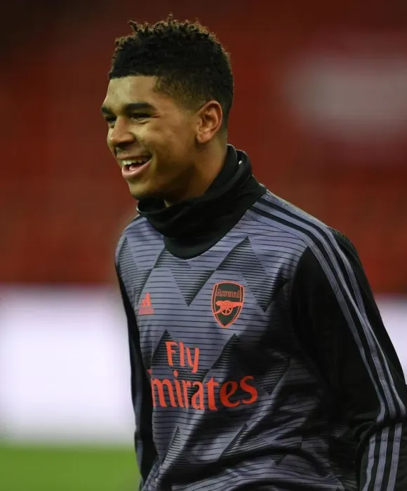 Framed Print : Arsenal's Tyreece John-Jules: Pre-Match Focus before Standard Liege Clash (December 2019) Framed Print : Arsenal's Tyreece John-Jules: Pre-Match Focus before Standard Liege Clash (December 2019)