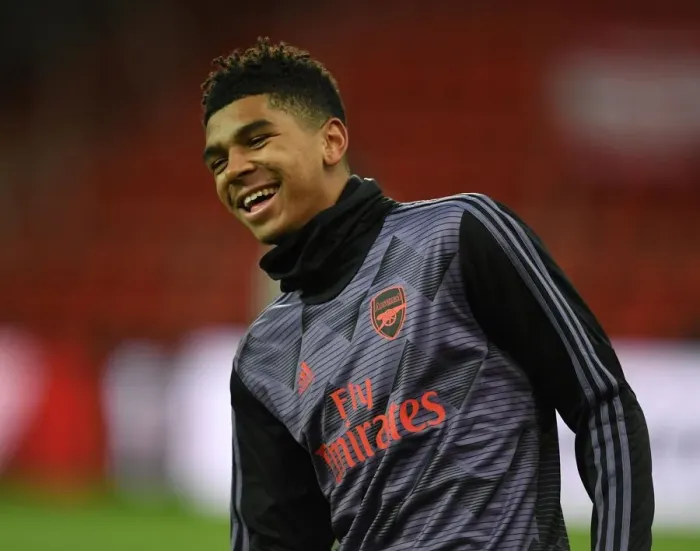 Framed Print : Arsenal's Tyreece John-Jules Prepares for Standard Liege Clash in Europa League Group F Framed Print : Arsenal's Tyreece John-Jules Prepares for Standard Liege Clash in Europa League Group F