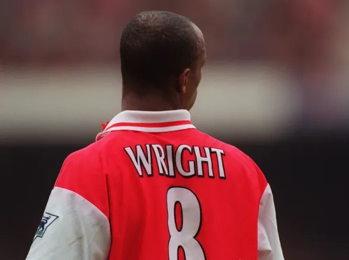 Framed Print : Arsenal's Unforgettable 1997 / 98 Double Victory: Ian Wright's Legendary Season