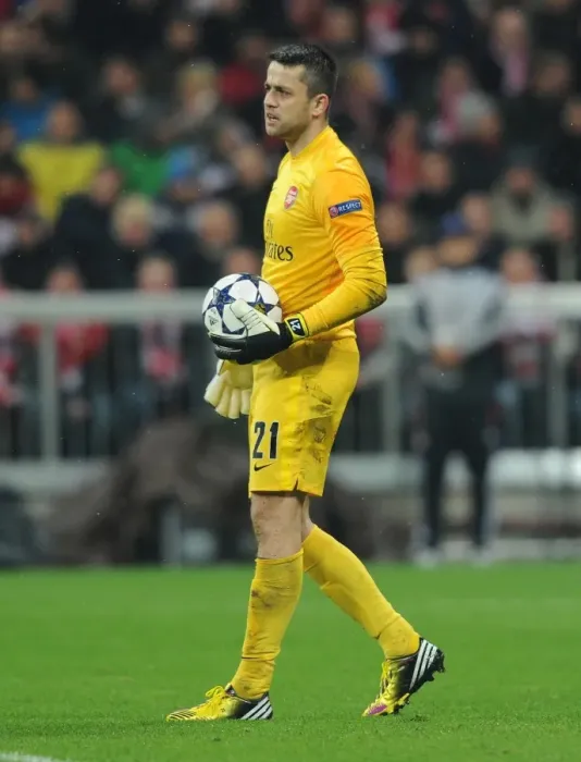 Framed Print : Arsenal's Unforgettable Battle at Bayern: Lukasz Fabianski's Heroic Performance in the 2012-13 UEFA Champions League Framed Print : Arsenal's Unforgettable Battle at Bayern: Lukasz Fabianski's Heroic Performance in the 2012-13 UEFA Champions League