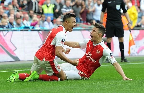 Arsenal's Unforgettable FA Cup Semi-Final Goal Celebration: Alexis Sanchez and Gabriel