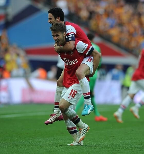 Arsenal's Unforgettable FA Cup Victory: Emotional Celebration of Ramsey and Arteta