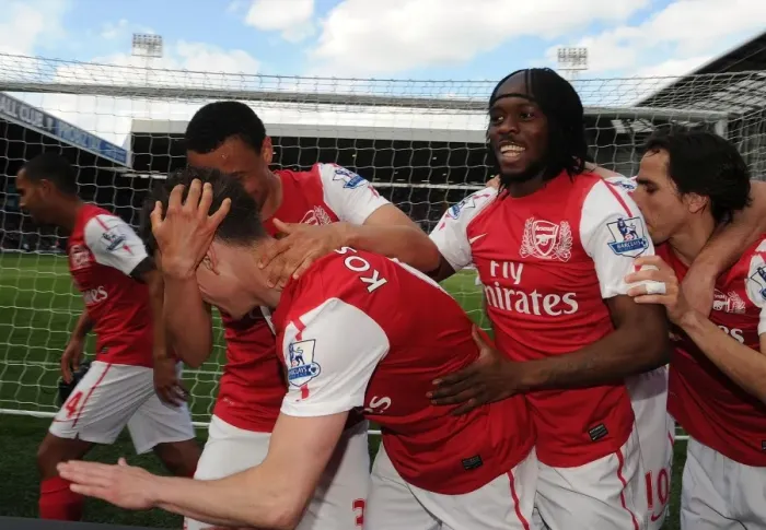 Framed Print : Arsenal's Unforgettable Triumph: Koscielny, Benayoun, Gervinho, and Coquelin Celebrate Goals Against West Bromwich Albion (2011-12) Framed Print : Arsenal's Unforgettable Triumph: Koscielny, Benayoun, Gervinho, and Coquelin Celebrate Goals Against West Bromwich Albion (2011-12)