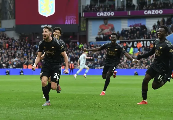 Framed Print : Arsenal's Unforgettable Victory: Own Goal by Martinez Secures Three Points against Aston Villa Framed Print : Arsenal's Unforgettable Victory: Own Goal by Martinez Secures Three Points against Aston Villa