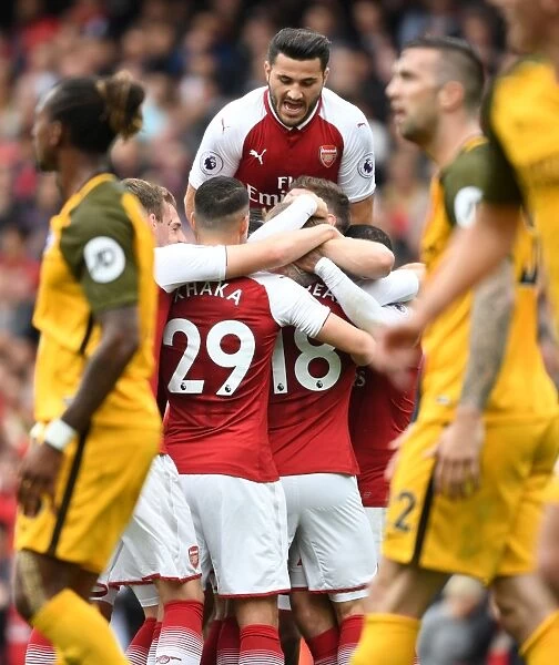 Arsenal's Unified Celebration: Sead Kolasinac and Nacho Monreal