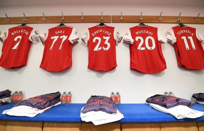 Framed Print : Arsenal's United Front: Pre-Match Huddle vs. Chelsea, Premier League 2019-20