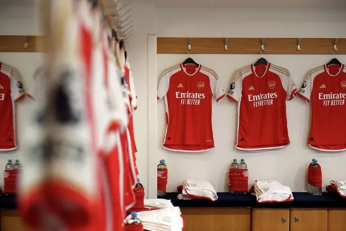 Framed Print : Arsenal's United Front: Pre-Match Huddle vs. Chelsea, Premier League 2023-24