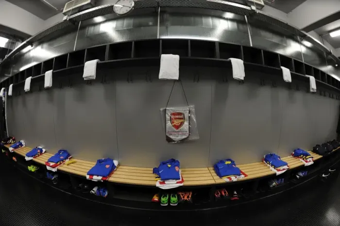 Framed Print : Arsenal's Unity: Pre-Match Huddle before Champions League Clash against Borussia Dortmund (2013)