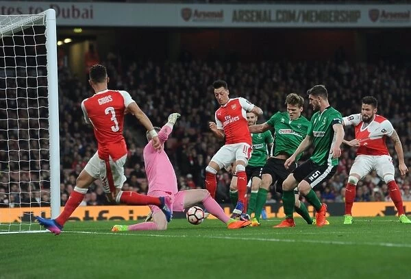 Arsenal's Unlucky Own Goal: Gibbs Cross Leads to Waterfall's Score in FA Cup Quarter-Final vs. Lincoln City