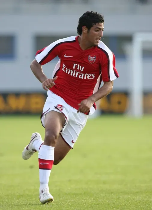 Framed Print : Arsenal's Unstoppable Carlos Vela: The Historic 10-2 Win Against Burgenland (2008)