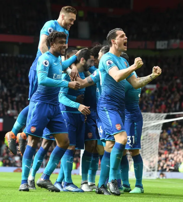 Framed Print : Arsenal's Unstoppable Celebration: Xhaka, Iwobi, Chambers, Mavropanos Go Wild for Mkhitaryan's Goal Against Manchester United Framed Print : Arsenal's Unstoppable Celebration: Xhaka, Iwobi, Chambers, Mavropanos Go Wild for Mkhitaryan's Goal Against Manchester United