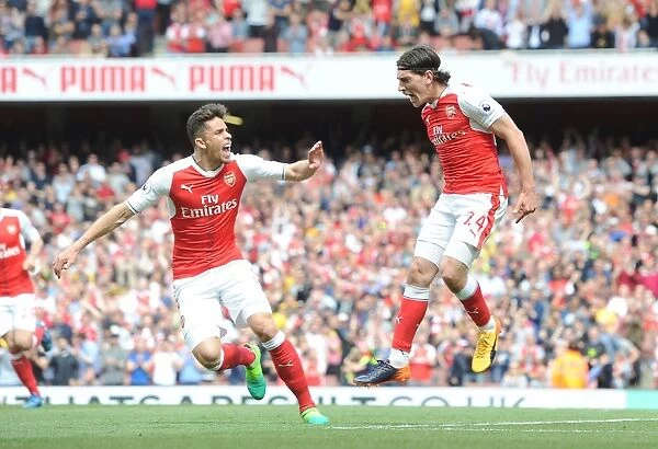 Arsenal's Unstoppable Duo: Bellerin and Gabriel's Thrilling Goal vs. Everton (2016-17)