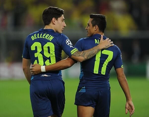 Arsenal's Unstoppable Duo: Hector Bellerin and Alexis Sanchez's Unwavering Determination Ahead of Borussia Dortmund Clash in UEFA Champions League