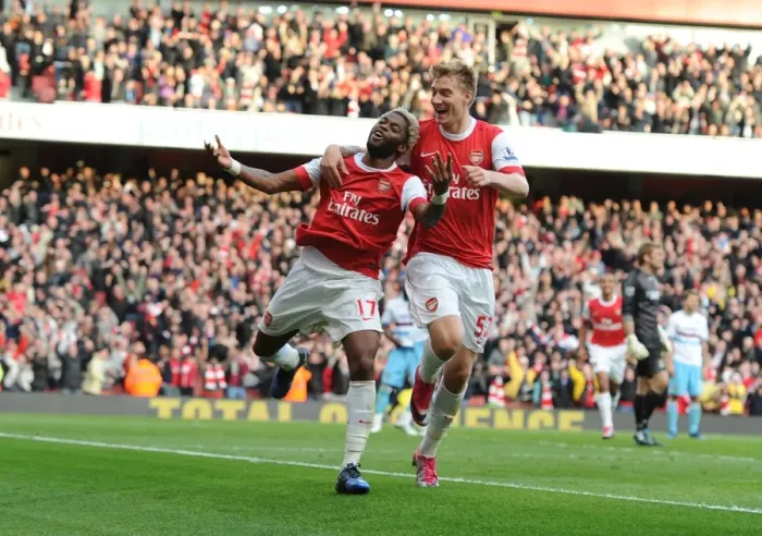 Framed Print : Arsenal's Unstoppable Duo: Song and Bendtner Score First Goal Against West Ham United (30 / 10 / 2010) Framed Print : Arsenal's Unstoppable Duo: Song and Bendtner Score First Goal Against West Ham United (30 / 10 / 2010)