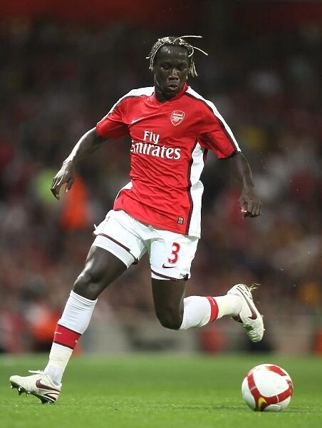 Arsenal's Unstoppable Force: Bacary Sagna Shines in 4-0 UEFA Champions League Victory over FC Twente, Emirates Stadium, 2008
