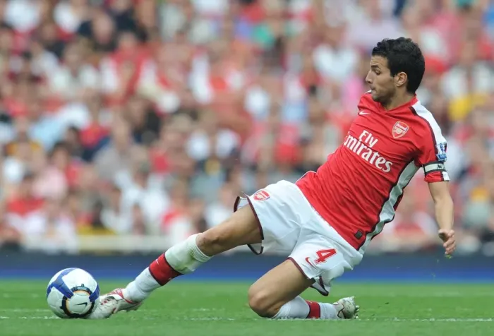 Framed Print : Arsenal's Unstoppable Force: Cesc Fabregas Shines in 4-0 Victory over Wigan Athletic, Emirates Stadium, 2009