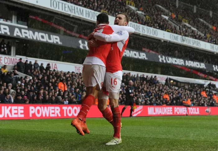 Framed Print : Arsenal's Unstoppable Partnership: Sanchez and Ramsey's Goal-Scoring Feat vs. Tottenham (2015-16) Framed Print : Arsenal's Unstoppable Partnership: Sanchez and Ramsey's Goal-Scoring Feat vs. Tottenham (2015-16)