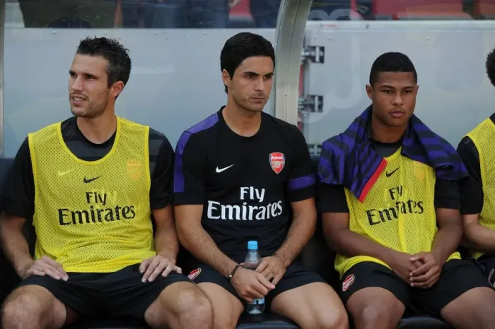 Framed Print : Arsenal's Van Persie, Arteta, and Gnabry Pre-Season Encounter with FC Cologne (2012) Framed Print : Arsenal's Van Persie, Arteta, and Gnabry Pre-Season Encounter with FC Cologne (2012)