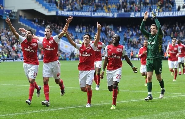 Arsenal's Victory Celebration: Chelsea vs Arsenal, Premier League 2011-12