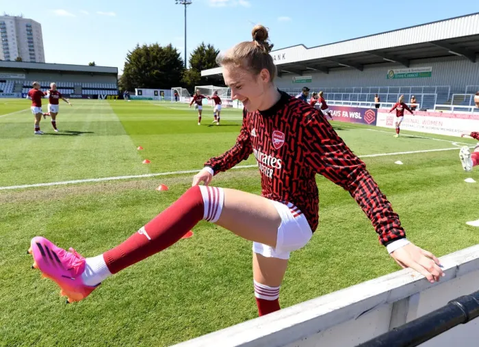 Framed Print : Arsenal's Viviane Miedema: Pre-Match Focus at Empty Meadow Park (FA WSL 2021): Arsenal Women vs Brighton & Hove Albion Framed Print : Arsenal's Viviane Miedema: Pre-Match Focus at Empty Meadow Park (FA WSL 2021): Arsenal Women vs Brighton & Hove Albion