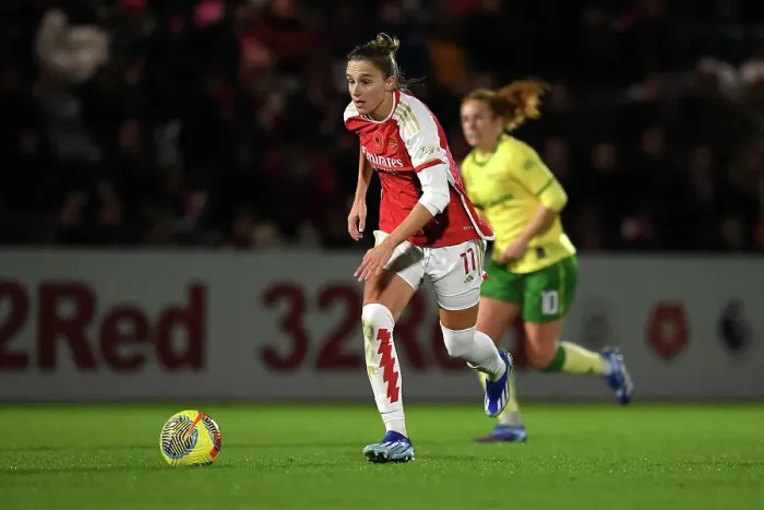 Framed Print : Arsenal's Vivianne Miedema in Action against Bristol City in FA Women's Continental Tyres League Cup